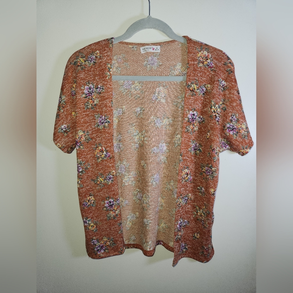 Knitworks Short Sleeve Cardigan Medium
